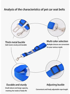TrailRide™ Adjustable Dog Car Safety Tether – Secure Travel Belt for Adventurous Pets - Tails on Trails