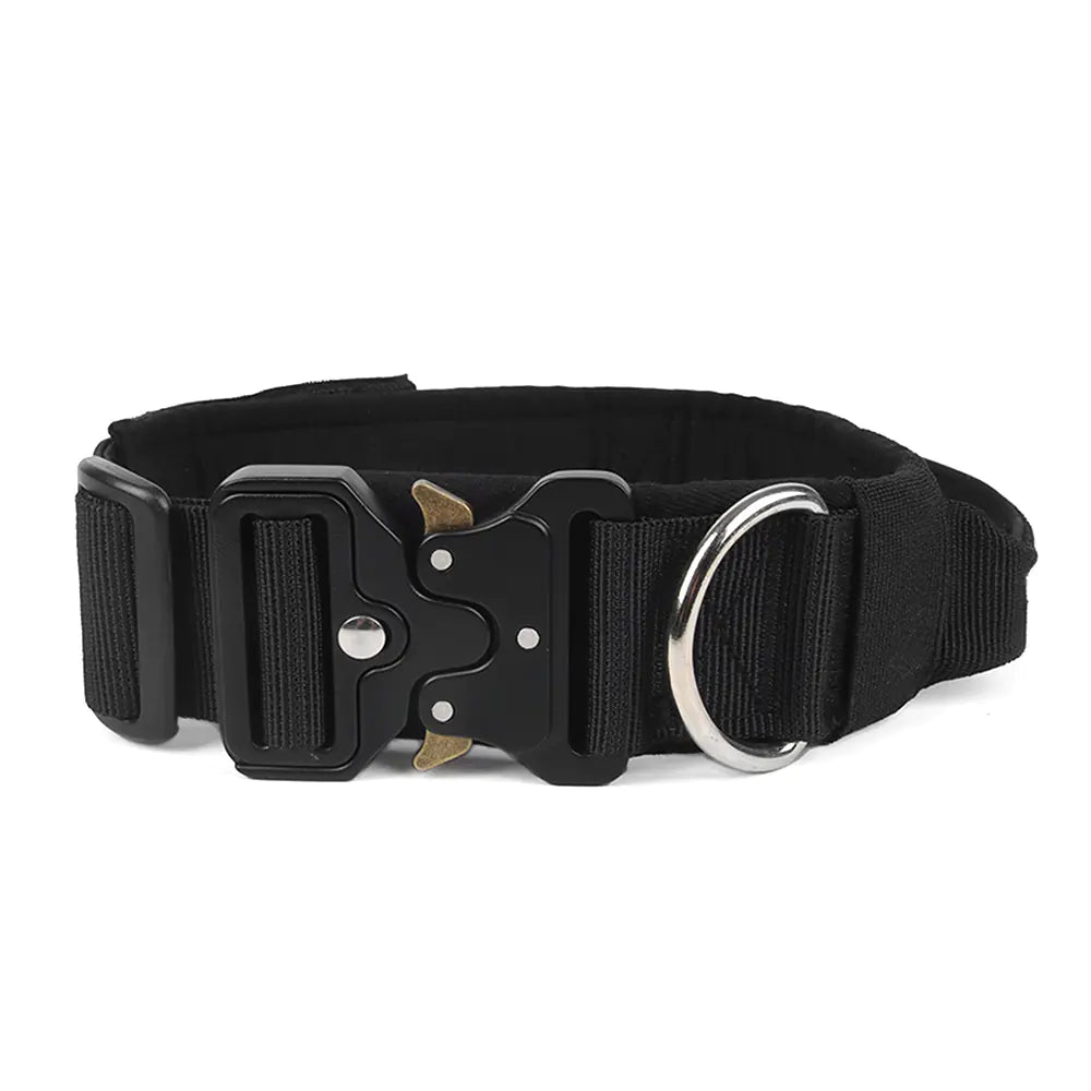 Tails on Trails Tactical Pull-Resistant Dog Collar – Heavy-Duty Control for Large Breeds