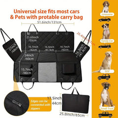 Waterproof Dog Car Seat Cover - Tails on Trails