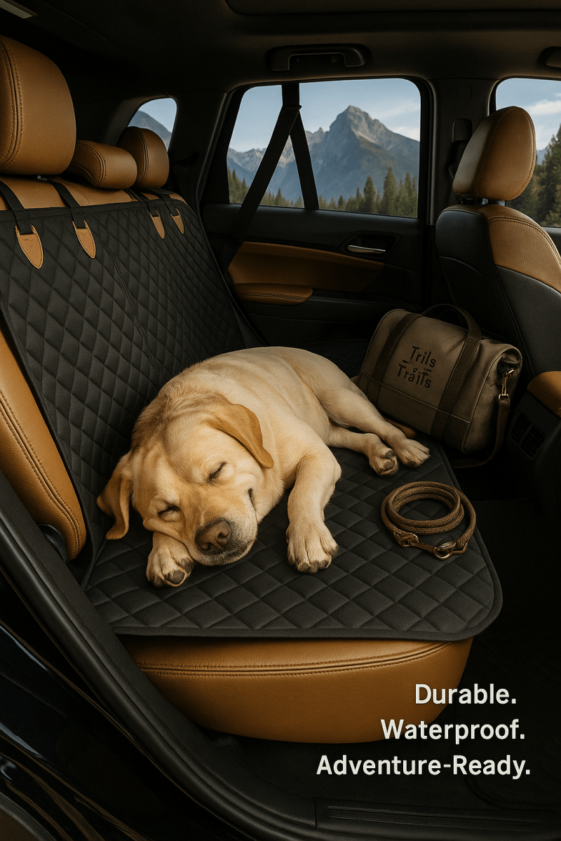 Waterproof Dog Car Seat Cover - Tails on Trails